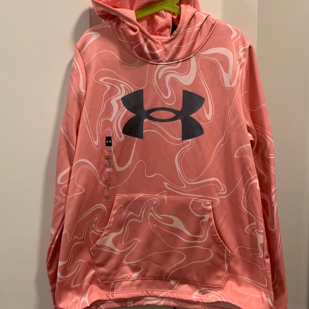 NWT-Under Armour Coral Swirl Hoodie